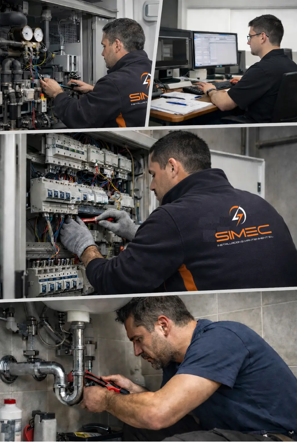 Equipo técnico trabajando